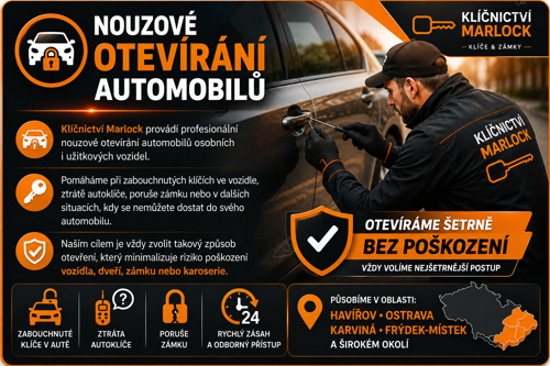 Zabouchli jste klíče v autě nebo jste je ztratili?